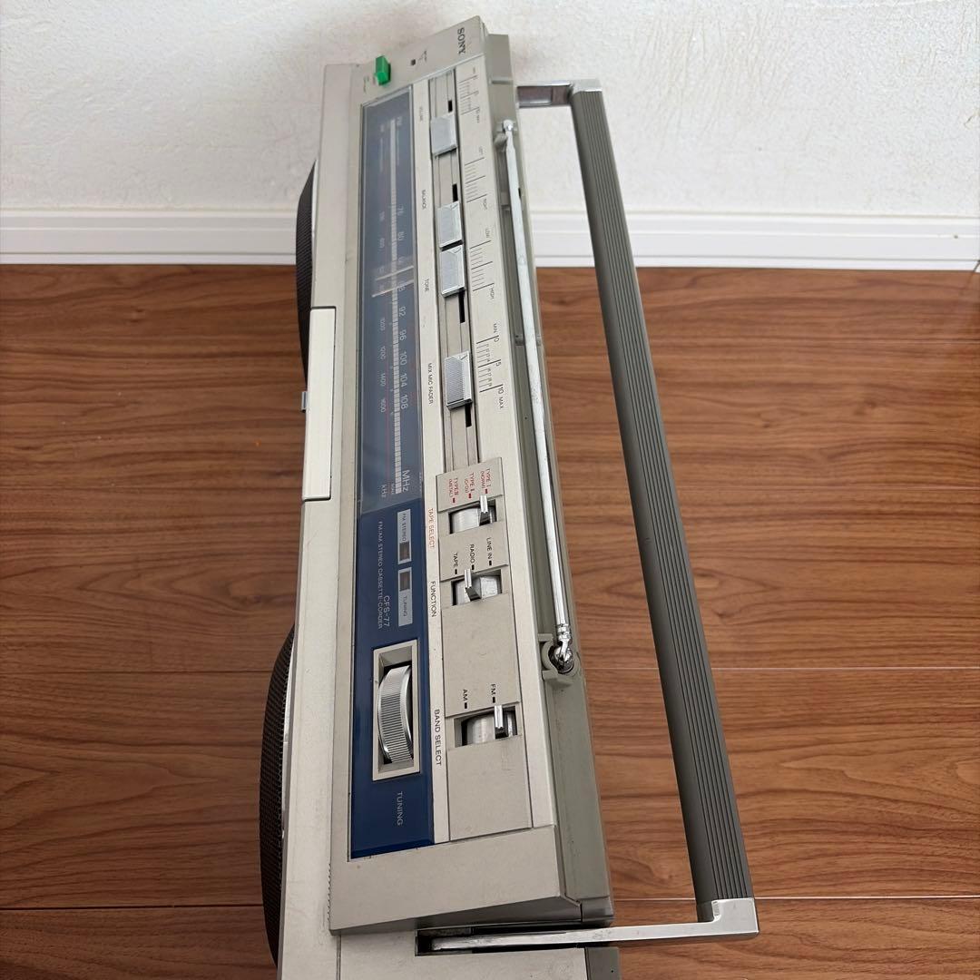 SONY エナジー77 ラジカセ 昭和レトロ ジャンク品 CFS-77