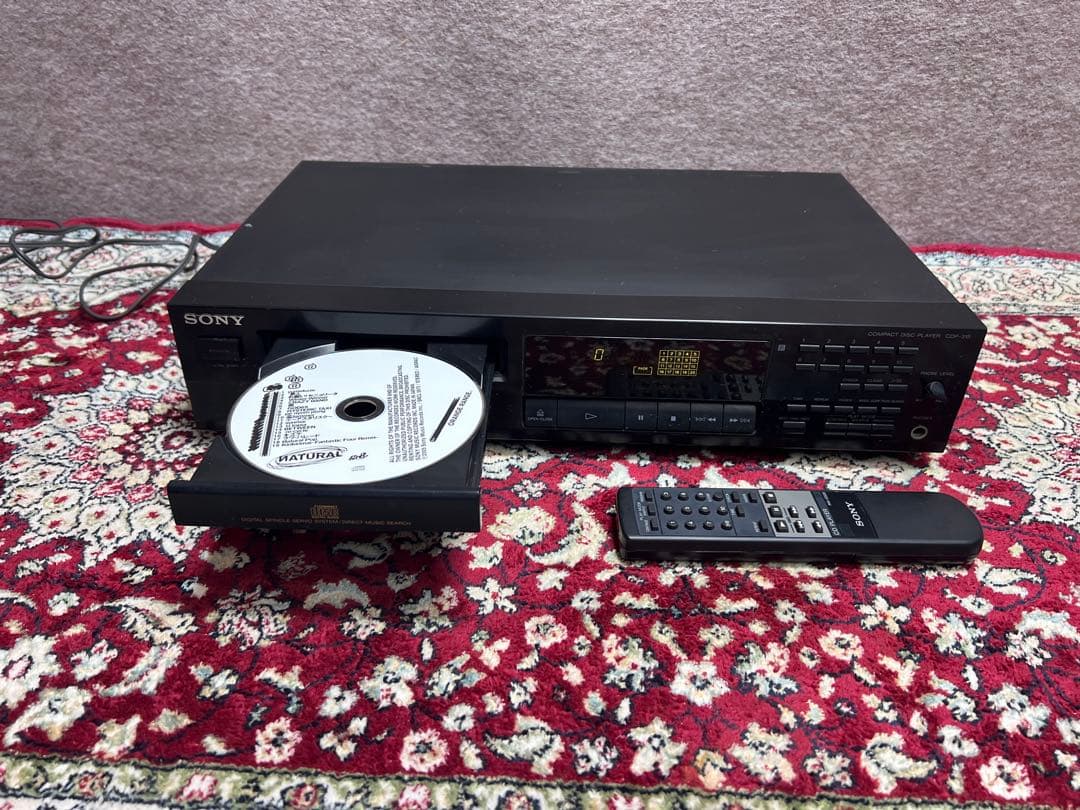 SONY CDP-315 CDプレーヤー 中古・メンテナンス済み／リモコン付き