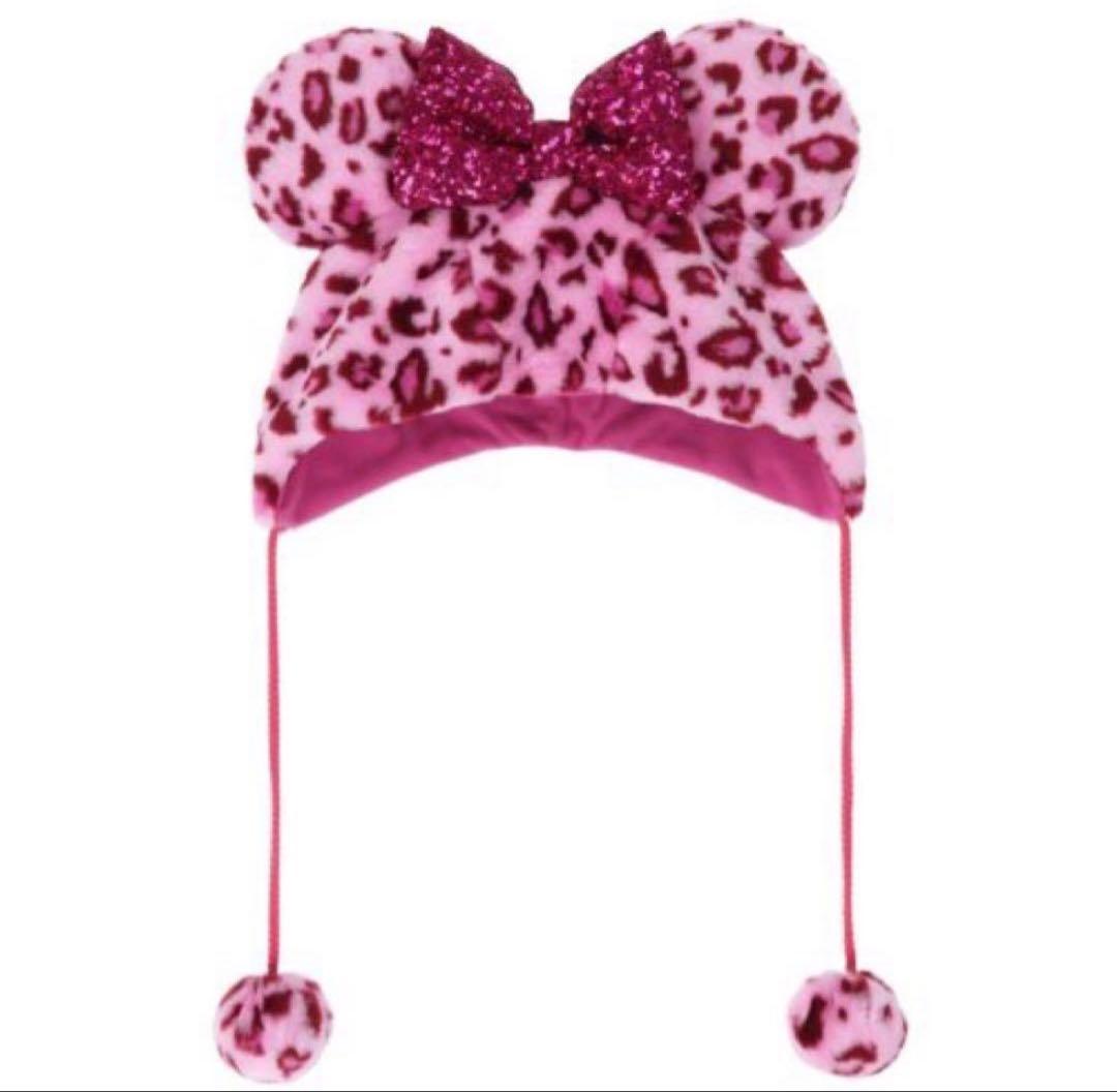 【新品未使用タグ付き】ディズニー ファンキャップ ヒョウ柄 ピンク