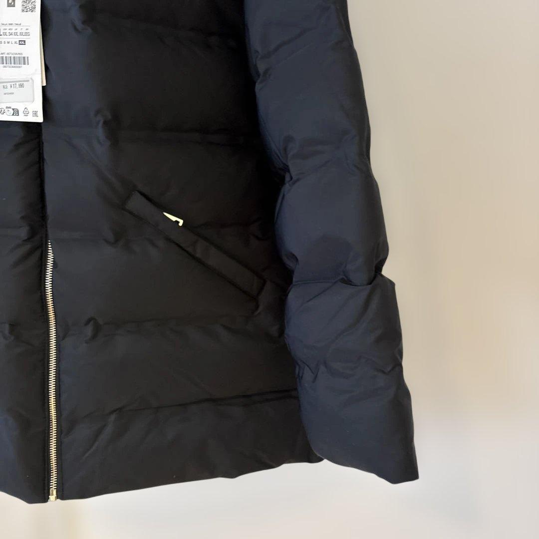 ZARA 撥水ウィンドブレーカーフード付きダウンジャケット　XXL