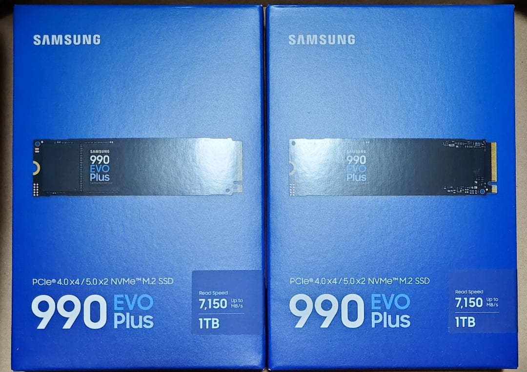 新品未開封 Samsung 990 EVO Plus 1TB SSD 2個セット