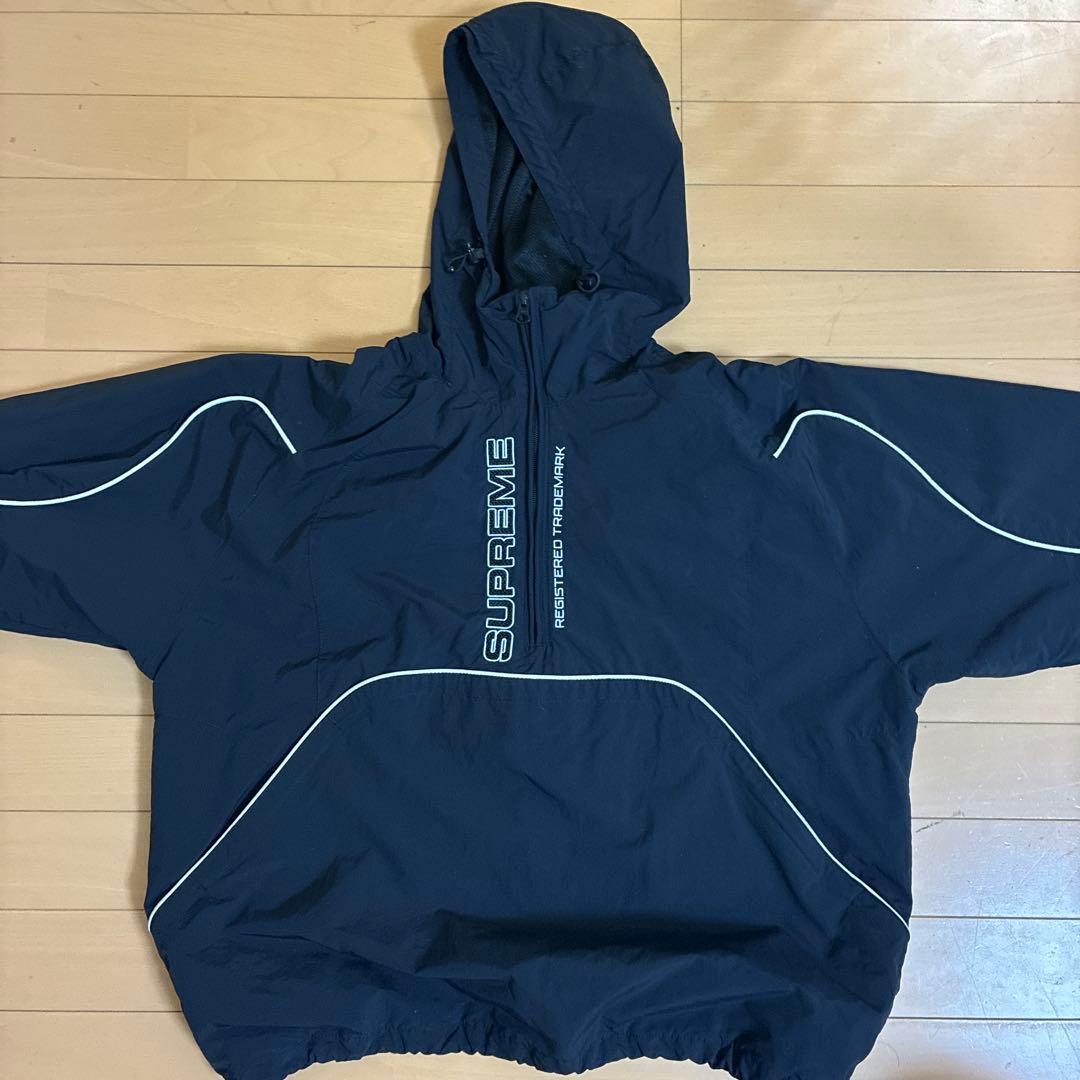 SUPREME ブラック　ナイロンジャケット
