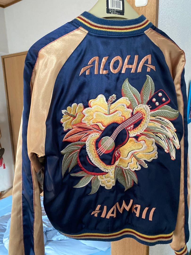 希少[東洋エンタープライズ]ファスナー不調:Aloha Hawaii スカジャン